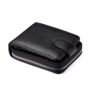 16 Men's Bag First Layer Leather Driver's License Bag Multi-FunctionCard Bag Anti-Theft Swipe Multi-Card Wallet ID Bag