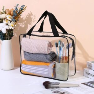 26 makeup bag PVC แบบพกพาพีวีซีเดินทางผู้หญิงใสกระเป๋าเครื่องสำอางพรีเมี่ยมทนทานความจุขนาดใหญ่