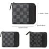 กระเป๋าซิปสั้น PU Soft Wallet Retro Pattern Purse ความจุขนาดใหญ่